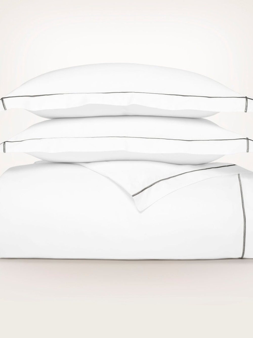 Boll And Branch Signature Embellished Duvet Set With Flat Sheet, Queen